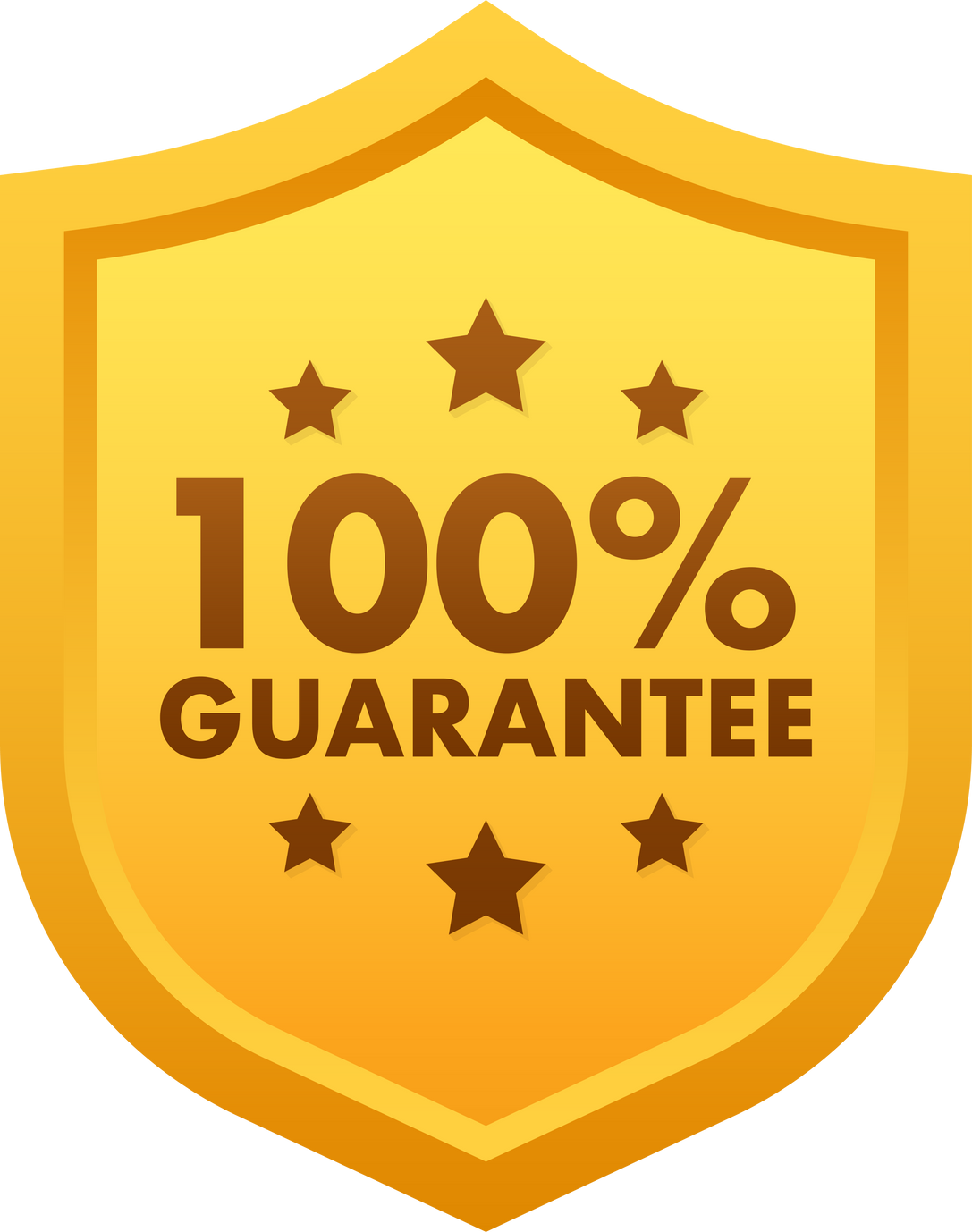 100 guarantee sign, label. Guaranteed tags. Vector stock illustration